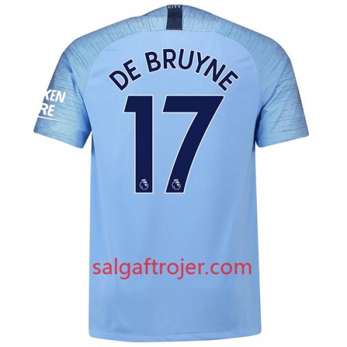 Manchester City Fodboldtrøjer De Bruyne 17 Hjemmebanesæt 2018/19 Kort ærmer Manchester City Fodboldtrøjer De Bruyne 17 Hjemmebanesæt 2018/19 Kort ærmer